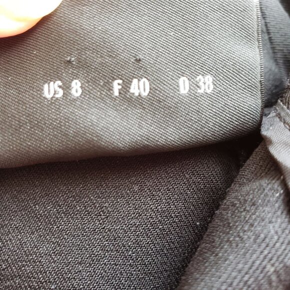 Akris Black Wool Blend Ankle Dress Pants Minimalist Classic Work Staple Size 8 - Picture 8 of 8